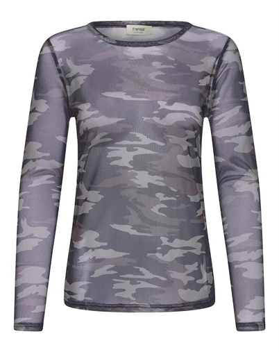 Fransa - FRDetana 1 Bluse - Camu Comb Hot Fudge 